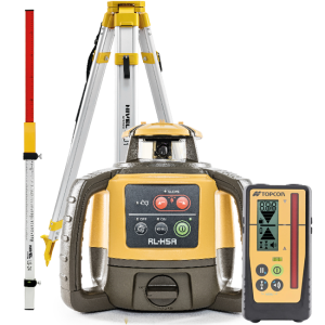 Topcon RL-H5A DIGITAL - niwelator laserowy w zestawie z akcesoriami (łata laserowa LS-24, statyw SJJ1)