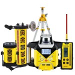 System koparkowy – zestaw z bazą laserową  Nivel System NL640R DIGITAL + SJJ32 + LS-24 + MC-1D MAGNETS