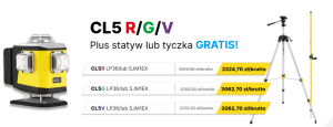 Laser krzyzowy elektroniczny serii Nivel System CL5R/CL5G/CL5V