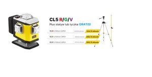 Laser krzyzowy elektroniczny serii Nivel System CL5R/CL5G/CL5V